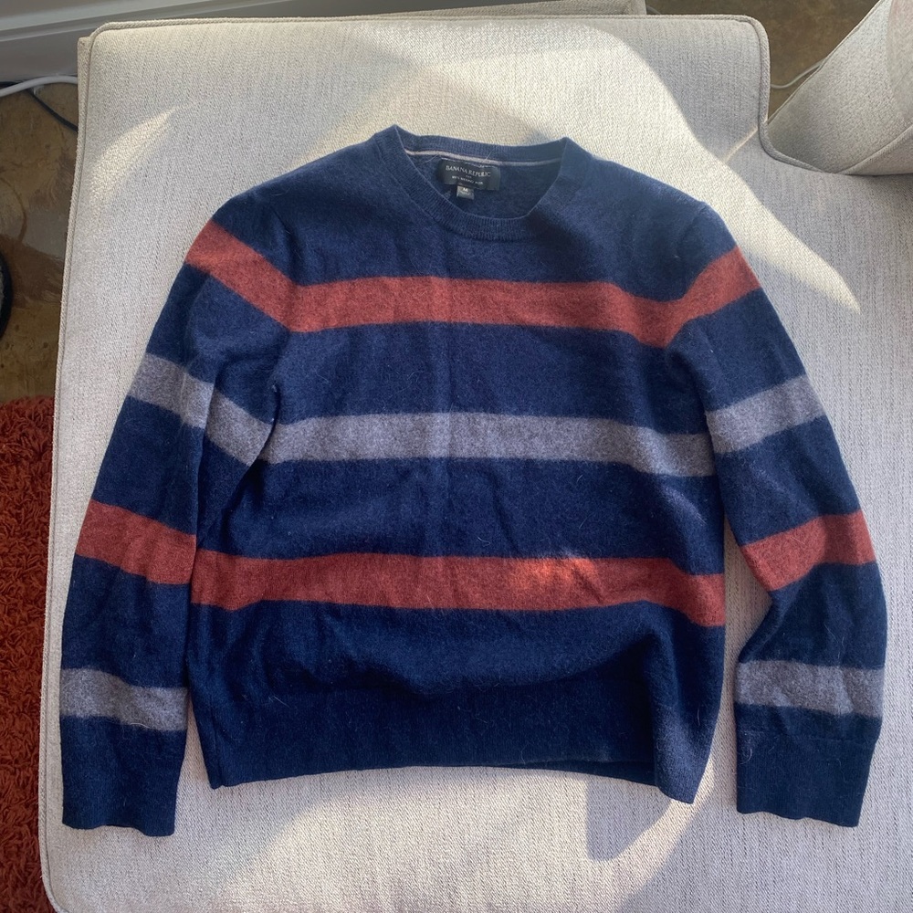 Banana Republic Navy Merino Wool Sweater